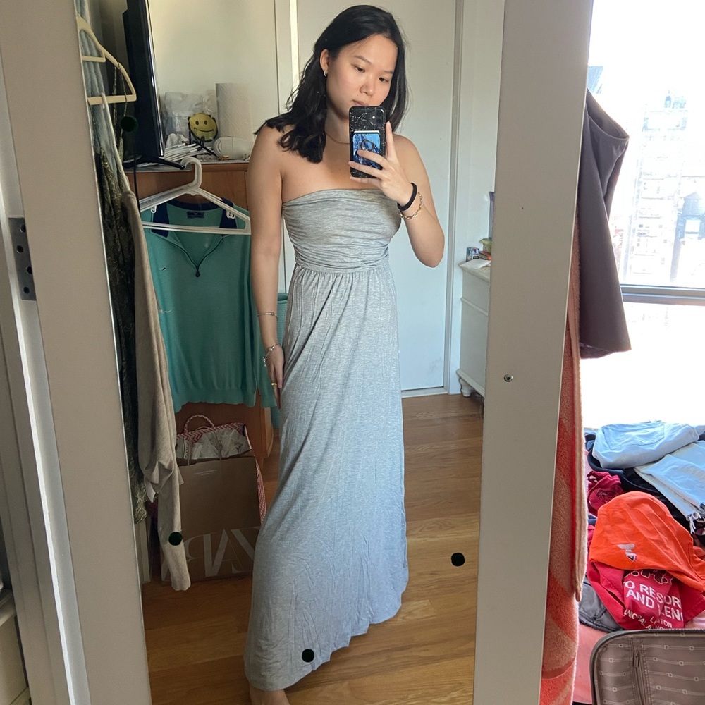 NEW Elegant heather gray maxi dress ✨